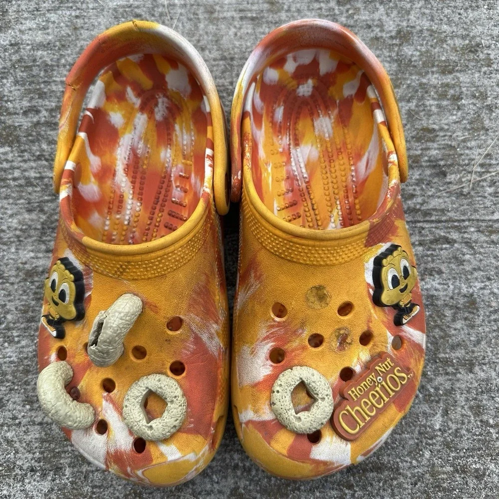 Crocs X Honey Nut Cheerios Classic Clog Kids Size 3 Limited Edition Collab